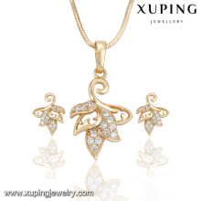 63916 Xuping new design charm gold plated jewelry sets